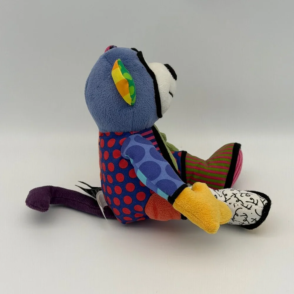 Enesco Matisse the Monkey Romero Britto Pop Plush Colorful 9